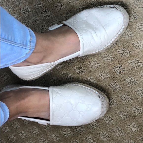 gucci white espadrilles